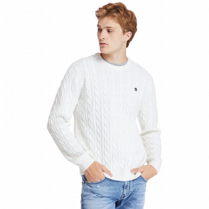 Timberland Phillips Brook Cable-knit Džemperi Bež | 27876327