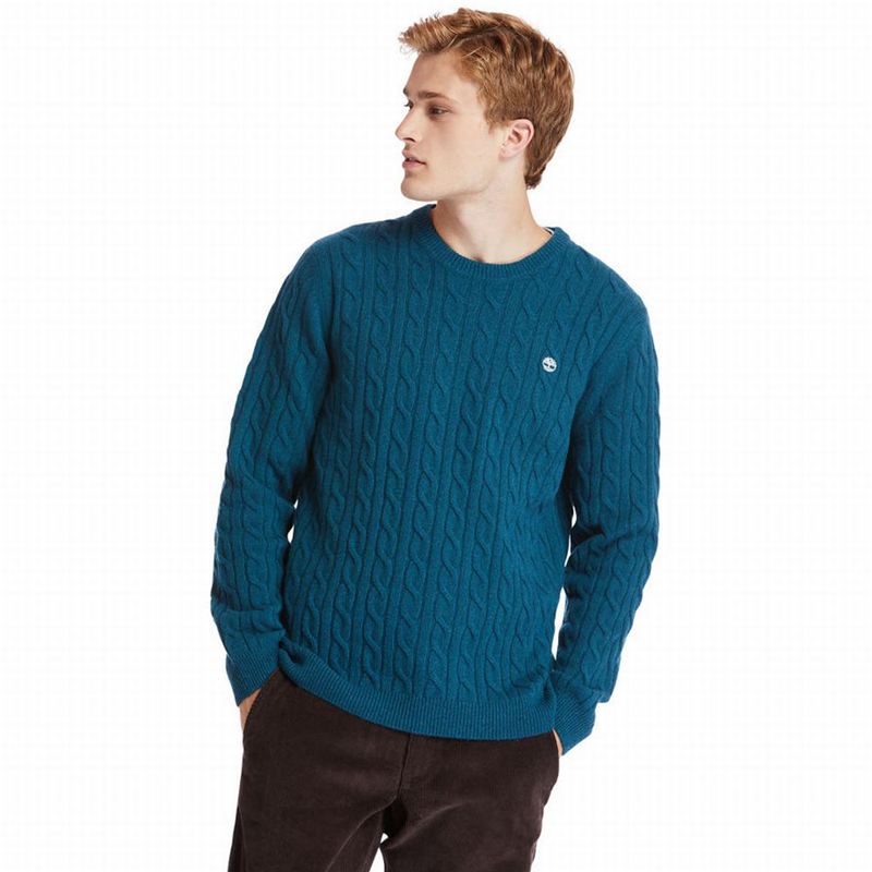 Timberland Phillips Brook Cable-knit Džemperi Tirkizne | 35610590
