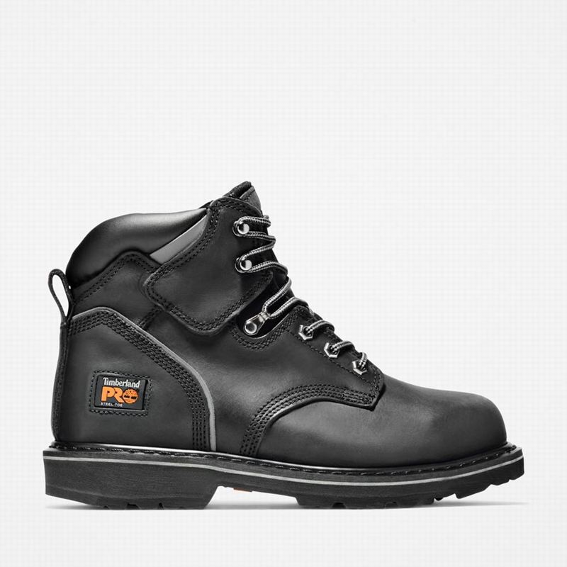 Timberland Pit Boss 6" Steel Toe Radne Čizme Crne | 69974464