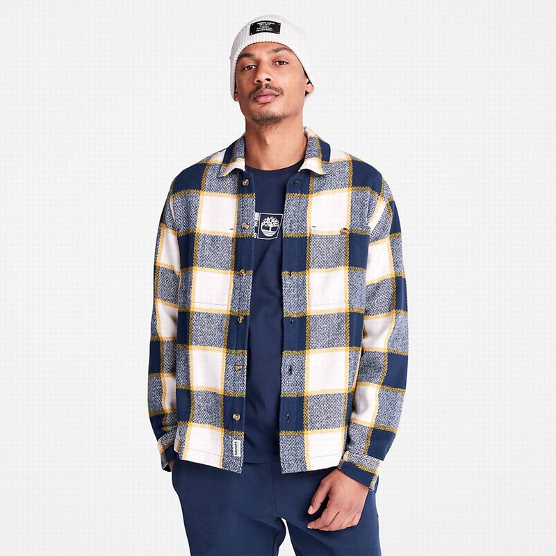 Timberland Plaid Overshirt Košulje Tamnoplave | 66600237
