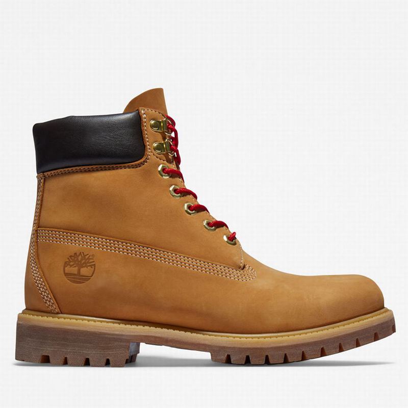 Timberland Premium 6 Inch Lux Koža Čizme Žute | 13812275