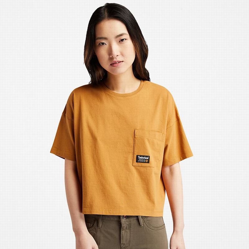 Timberland Progressive Utility Pocket Majice Žute | 30738208