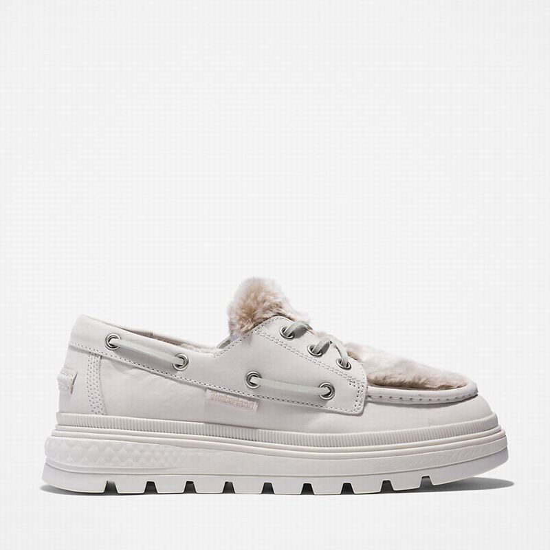 Timberland Ray City Warm-lined Cipele Za Čamce Bijele | 92588184