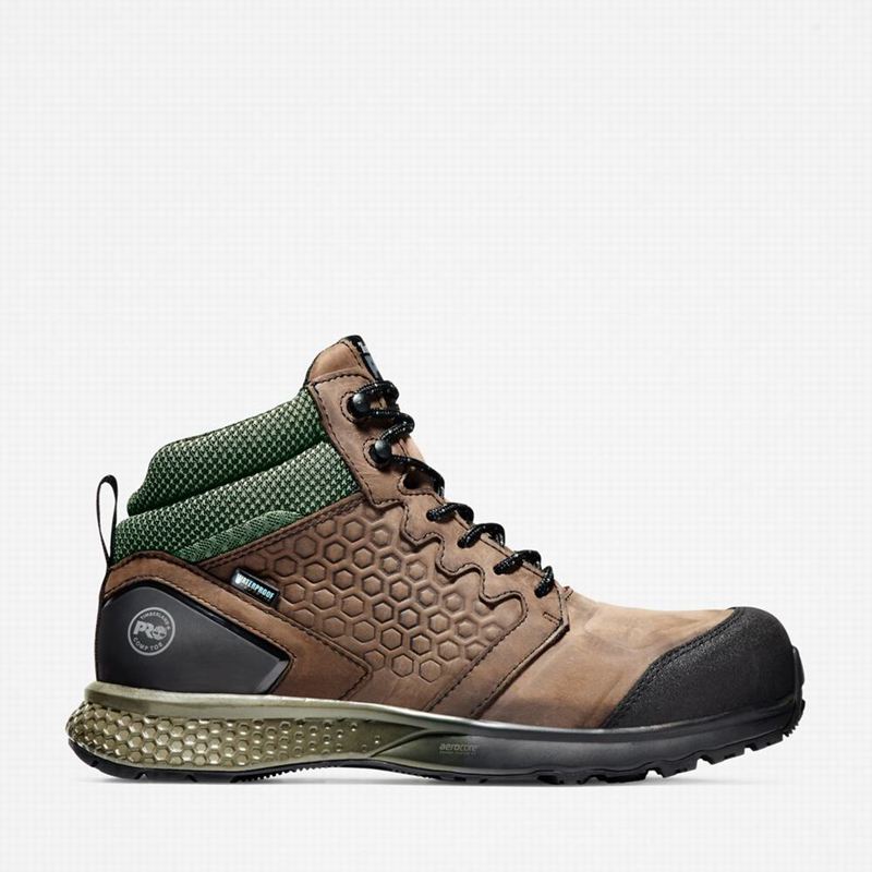 Timberland Reaxion Composite Toe Waterproof Radne Čizme Smeđe | 73738858