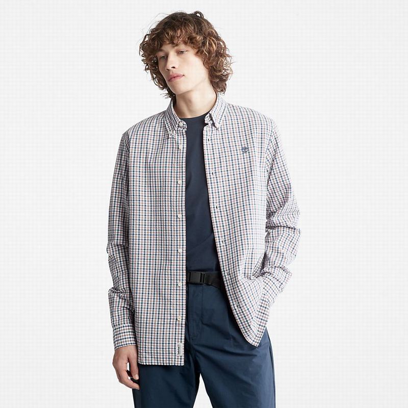 Timberland Seersucker Gingham Košulje Sive | 14605462