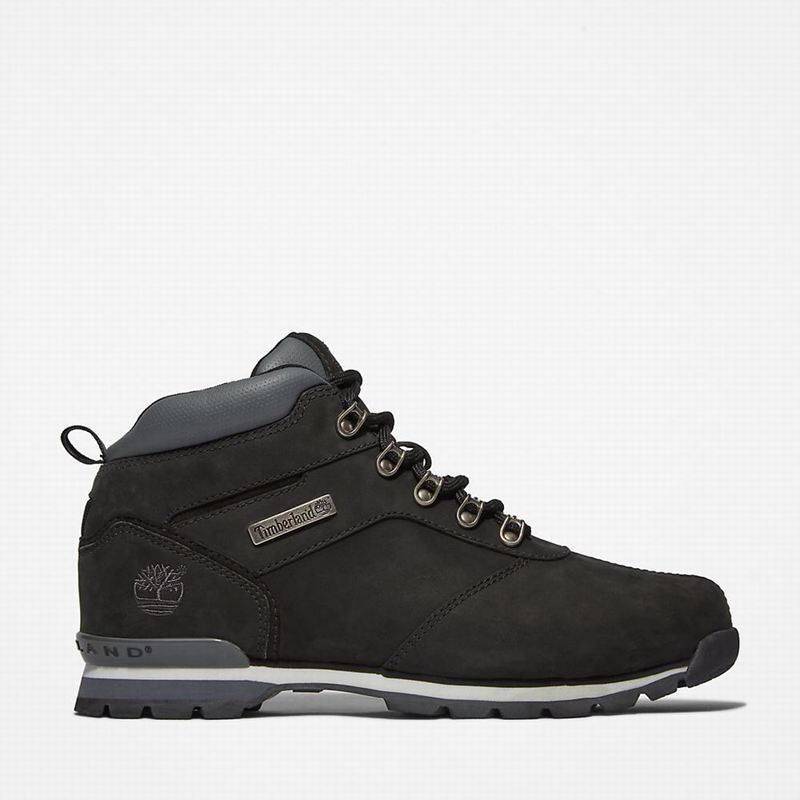 Timberland Splitrock Nubuck Mid Planinarske Cipele Crne | 16983171