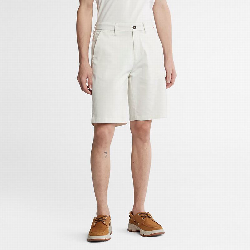 Timberland Squam Lake Stretch Chino Kratke Hlače Bijele | 13567916