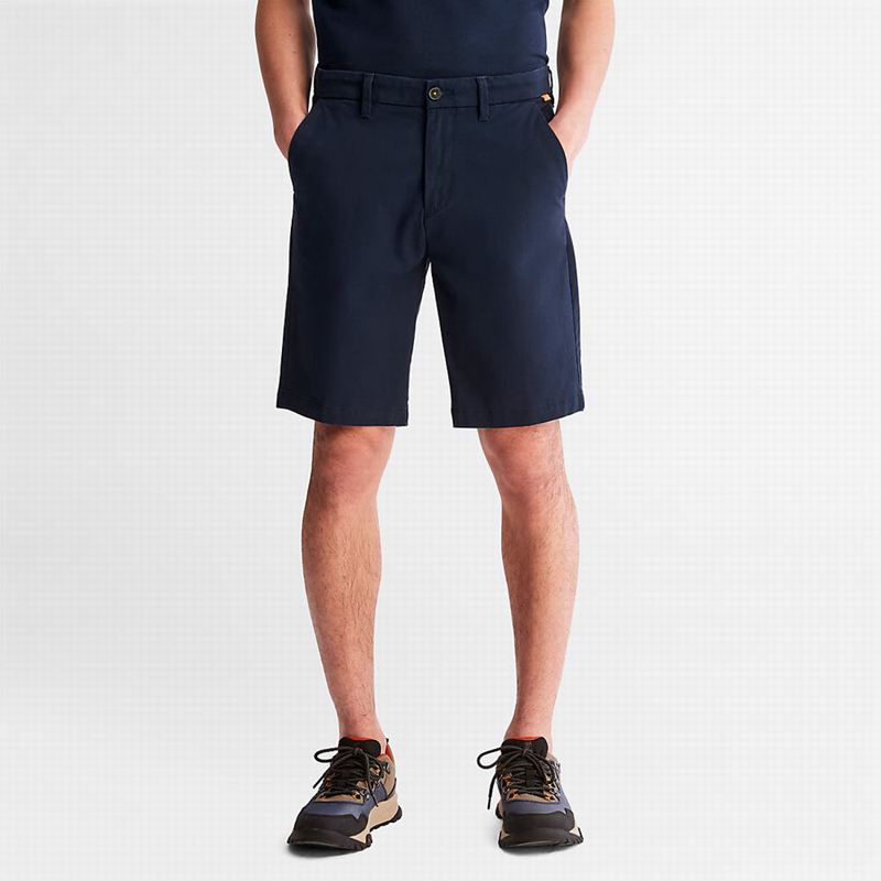 Timberland Squam Lake Stretch Chino Kratke Hlače Tamnoplave | 61254300