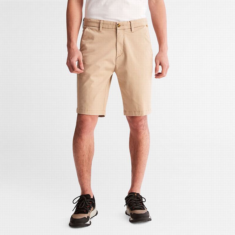 Timberland Squam Lake Stretch Chino Kratke Hlače Bež | 65237037