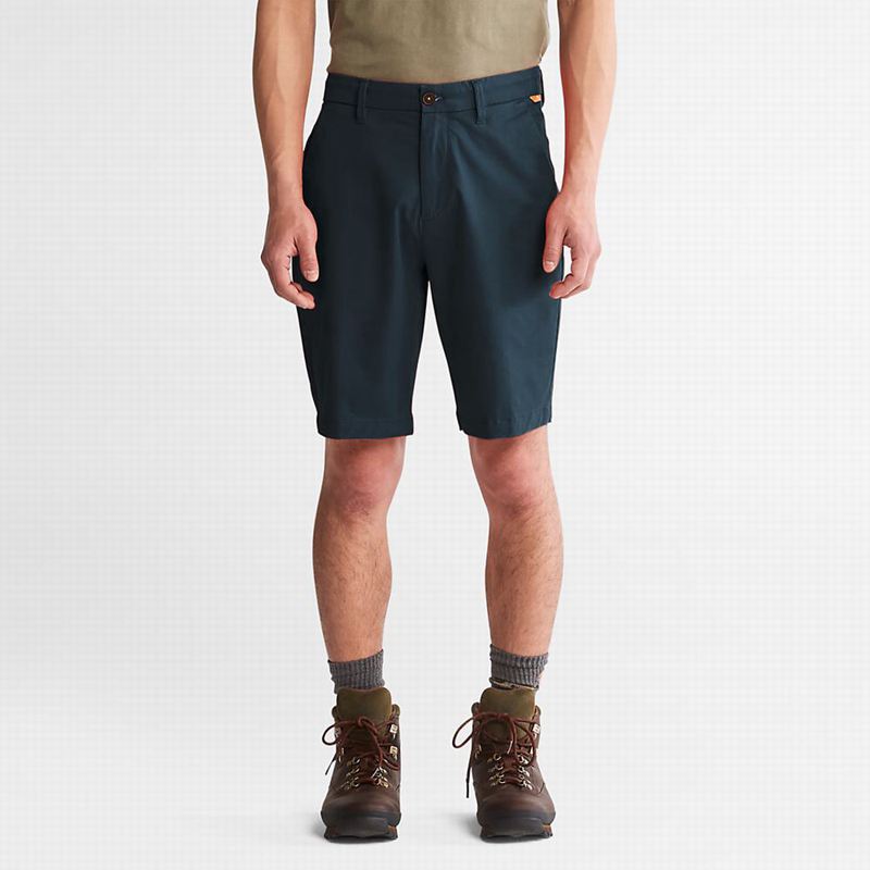 Timberland Squam Lake Stretch Chino Kratke Hlače Plave | 82046259