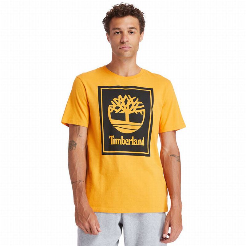 Timberland Stack Logo Majice Narančaste | 64392166