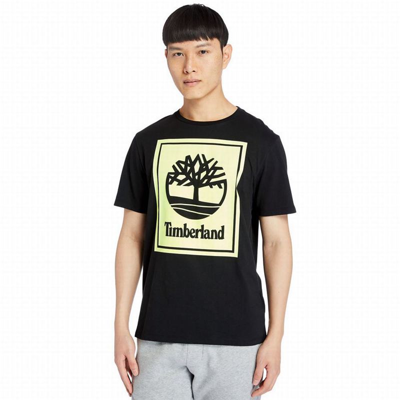 Timberland Stack Logo Majice Žute | 80371675