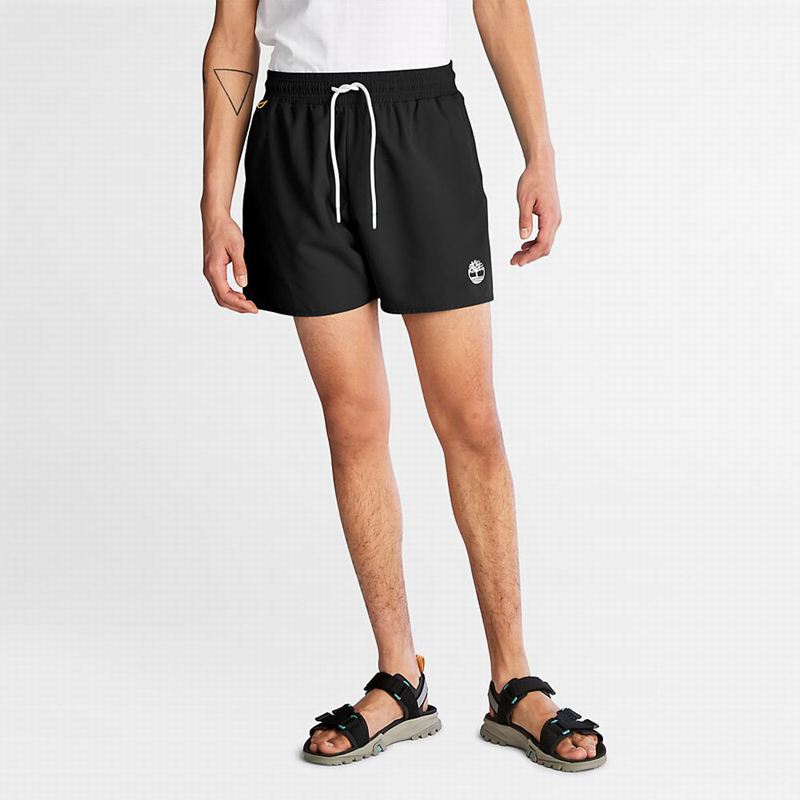 Timberland Sunapee Lake Solid-colour Swim Kratke Hlače Crne | 78993897