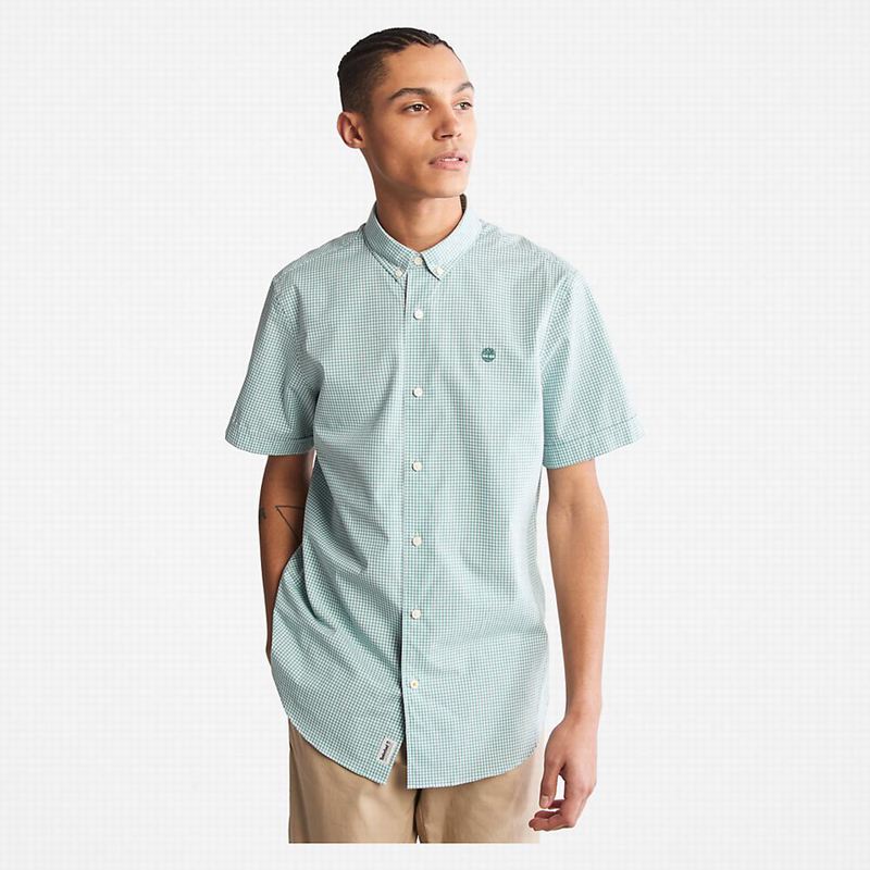 Timberland Suncook River Short-Sleeve Poplin Košulje Svijetlo Plave | 60377278
