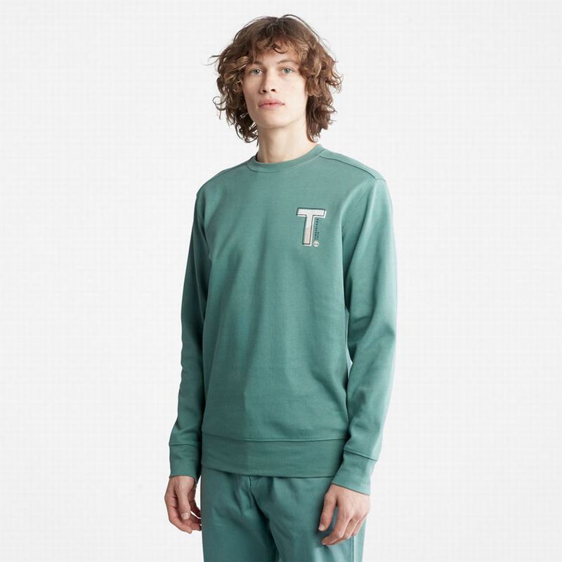Timberland Sweatshirt with Timber Fresh Technology Dukserice Maslinasto Zelene | 32144197