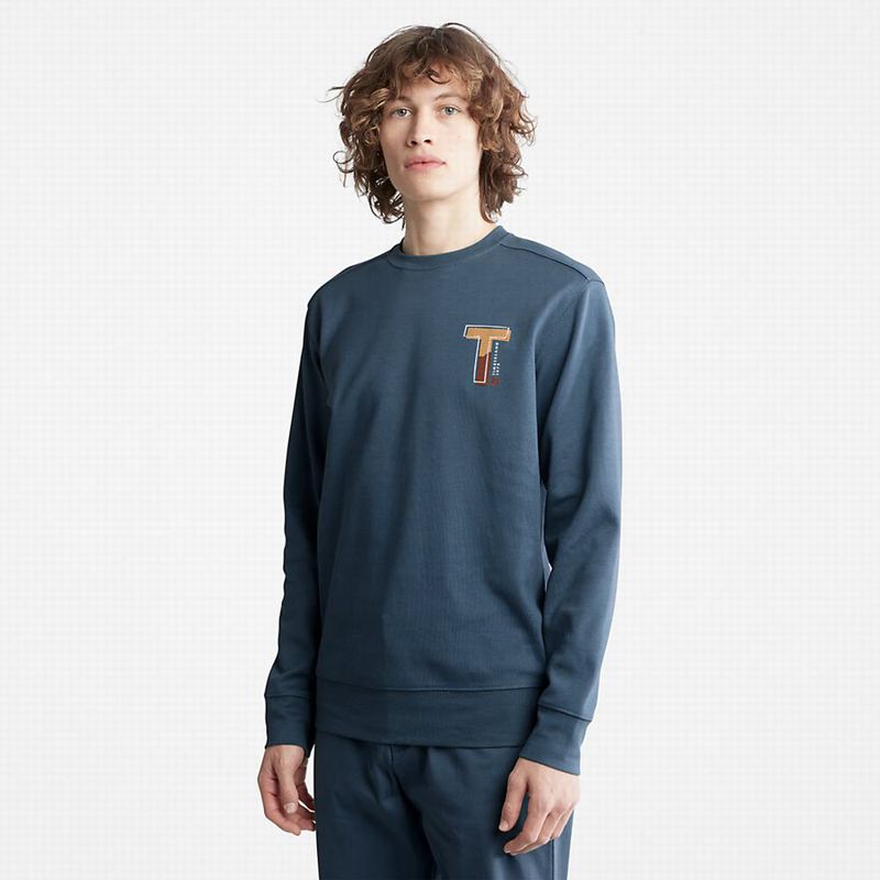 Timberland Sweatshirt with Timber Fresh Technology Dukserice Plave | 87756320