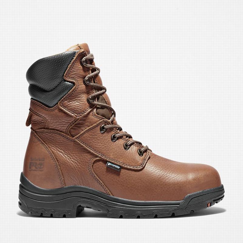Timberland TiTAN 8" Alloy Toe Waterproof Radne Čizme Smeđe | 25681214