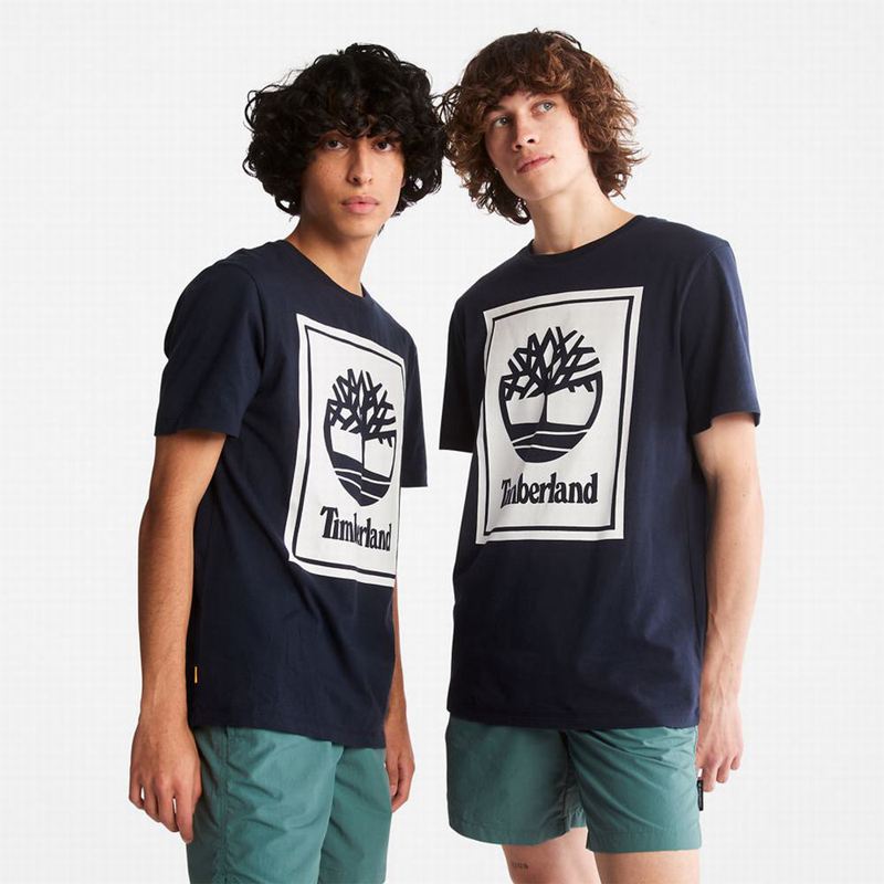 Timberland Timber Fresh Graficke Majice Tamnoplave | 41931019