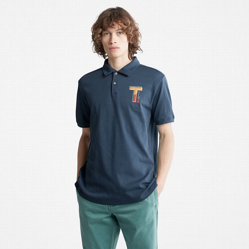 Timberland Timber Fresh Polo Majice Plave | 85076555