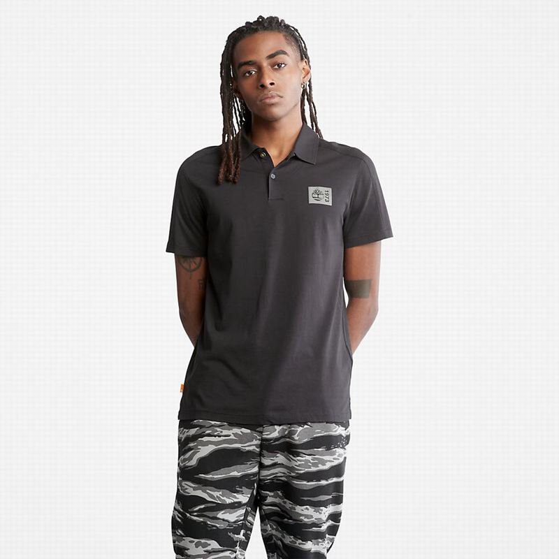 Timberland Timber Fresh Supima Cotton Polo Majice Crne | 39453093