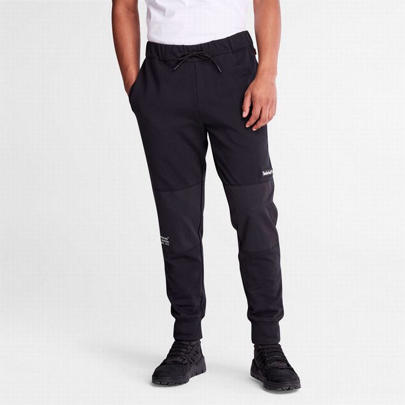 Timberland Tonal Knee Tracksuit Bottoms Jogger Hlače Crne | 44573944