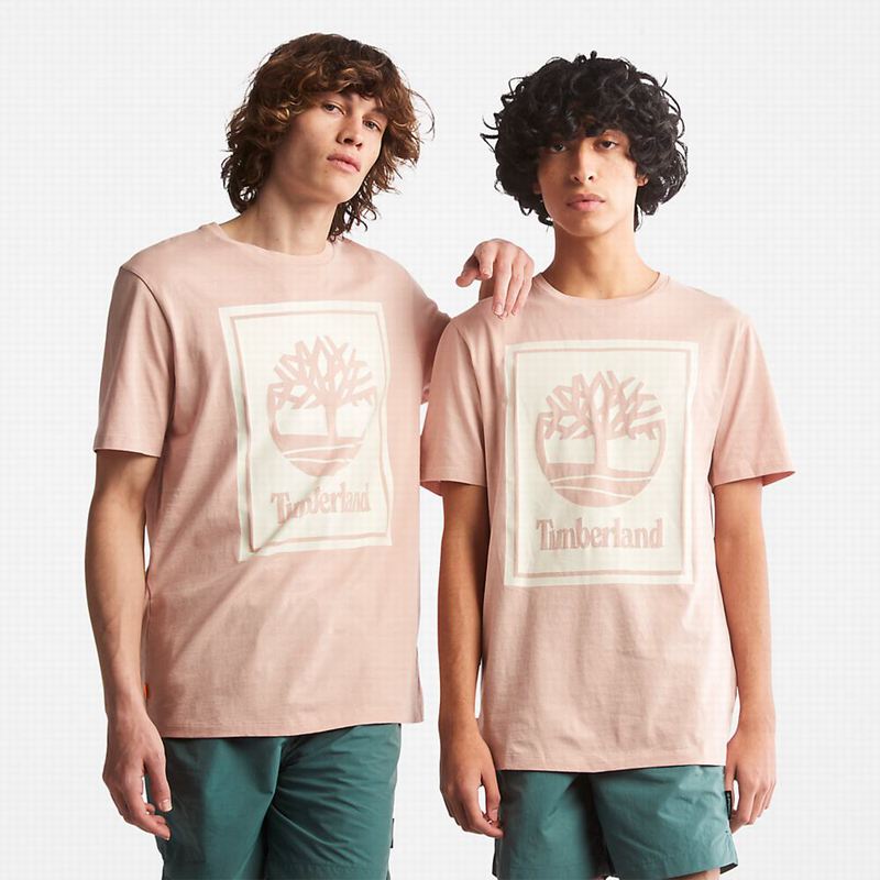 Timberland Tree Logo Majice Roze | 48966541