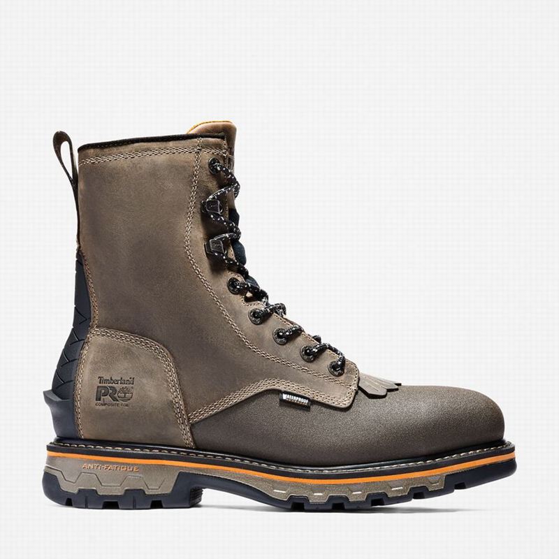 Timberland True Grit 8" Composite Toe Waterproof Radne Čizme Kafe | 97204725