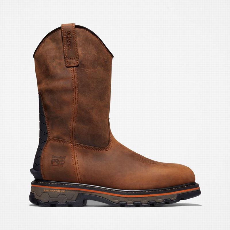 Timberland True Grit Pull On Composite Toe Radne Čizme Smeđe | 37778821