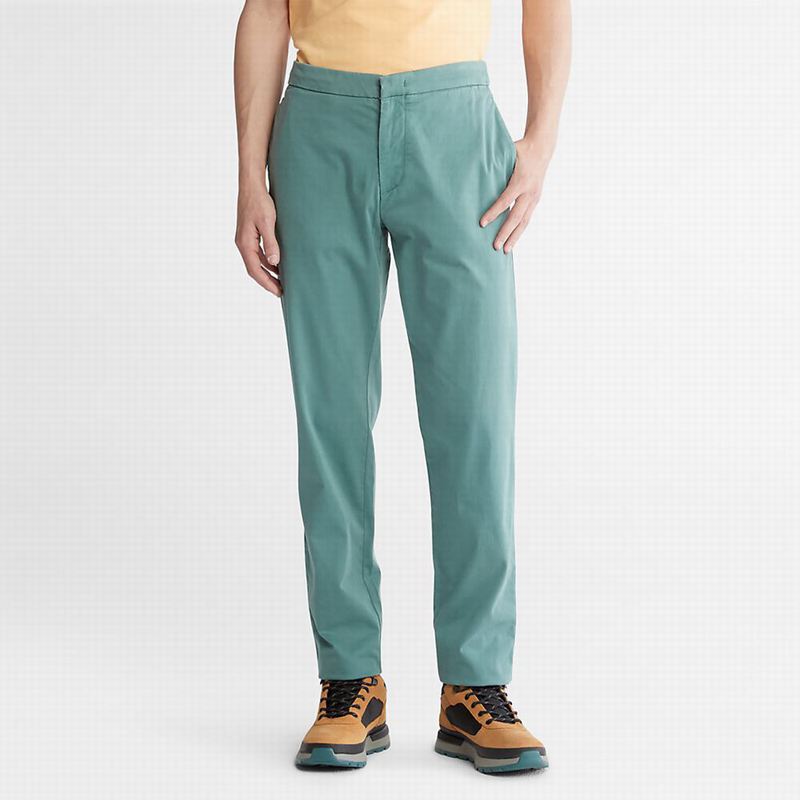 Timberland Ultrastretch Tapered Hlače Tirkizne | 57483384