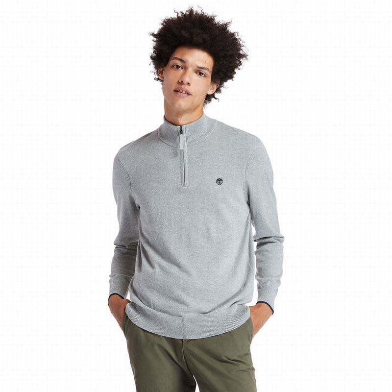 Timberland Williams River Half-zip Džemperi Sive | 36140010