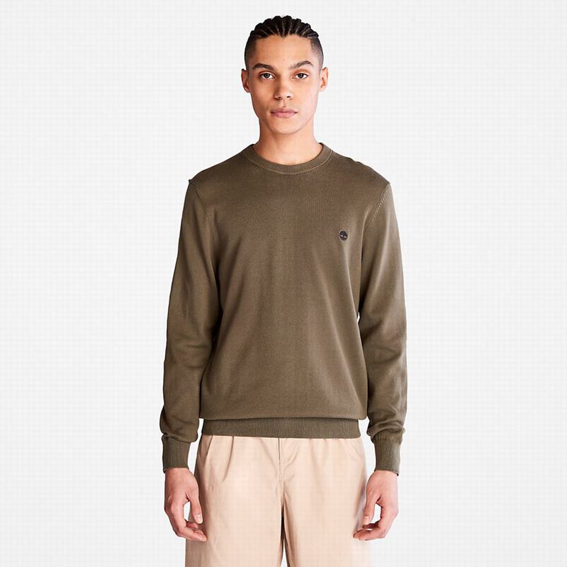 Timberland Williams River Organic Cotton Džemperi Maslinasto Zelene | 59391288
