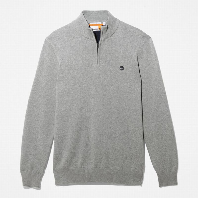 Timberland Williams River Zip-neck Džemperi Sive | 38058270